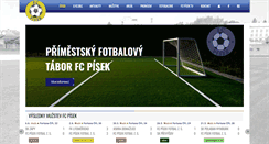 Desktop Screenshot of fcpisek.cz